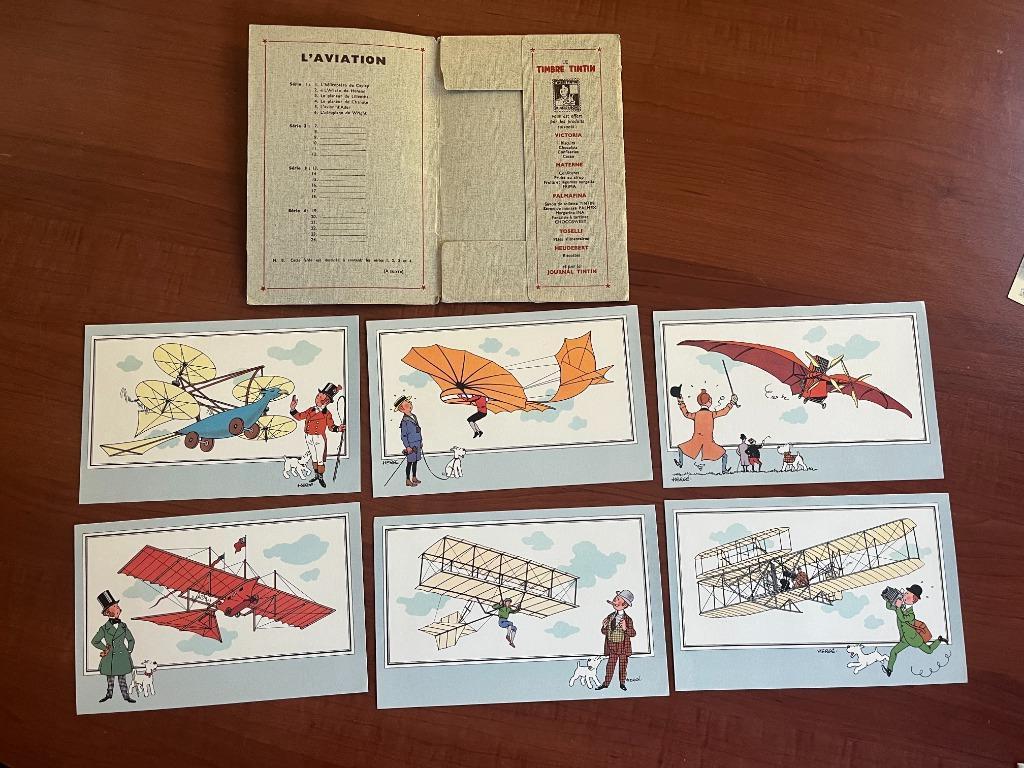 Chromos Voir et Savoir “L’aviation” tintin, Collections, Personnages de BD, Comme neuf, Tintin, Enlèvement ou Envoi