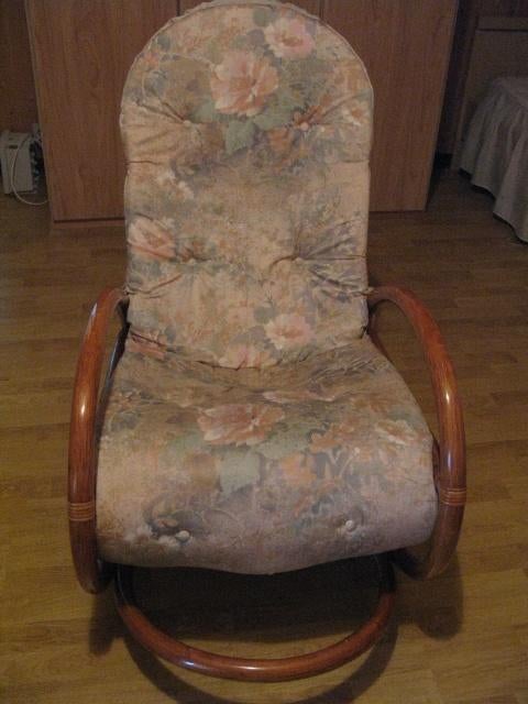 schommelstoel, Huis en Inrichting, Stoelen, Ophalen, Overige kleuren, Bamboe, Riet of Rotan