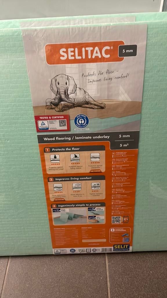 Isolation et protection sous parquet, Neuf, Isolation de sol, 10 à 15 m², Enlèvement