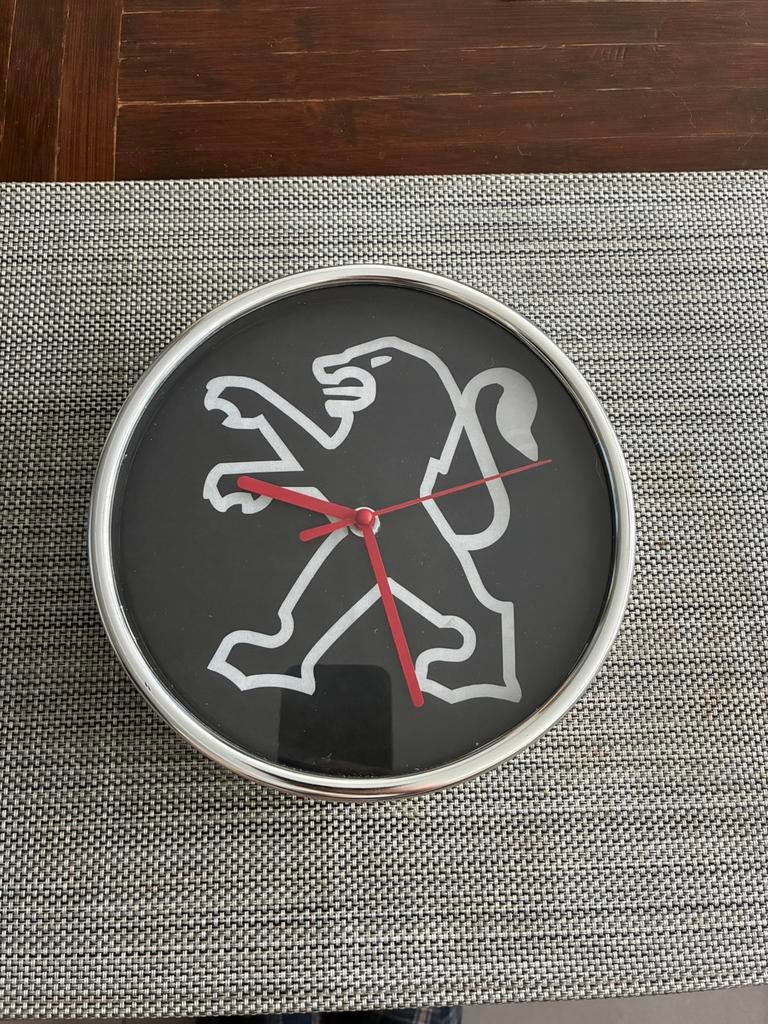 horloge murale publicitaire montre Peugeot, Collections, Enlèvement, Comme neuf, Autres types