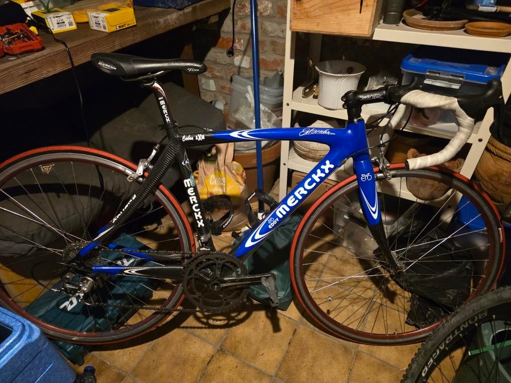 Zo goed als nieuwe Eddy Merckx full carbon, Vélos & Vélomoteurs, Vélos | Vélos de course, Carbone, Enlèvement ou Envoi
