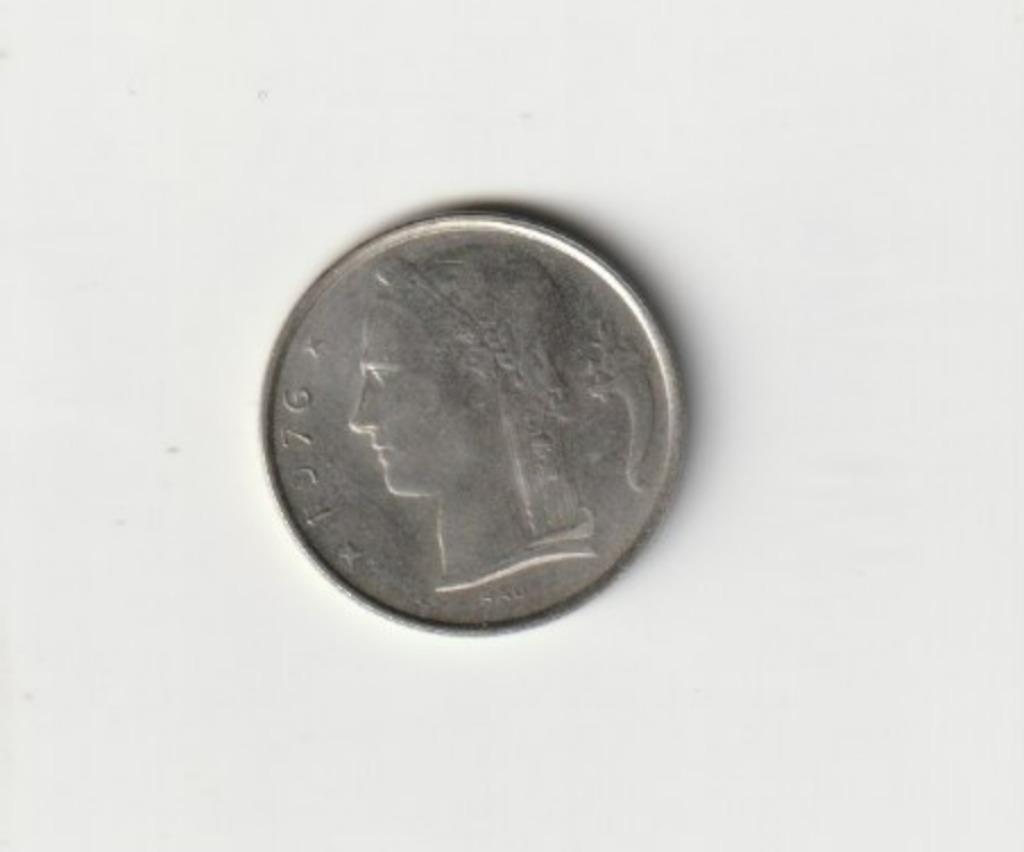 BELGIË BELGIUM BOUDEWIJN 5 FRANCS 1976 FR, Postzegels en Munten, Ophalen of Verzenden, Metaal, Losse munt