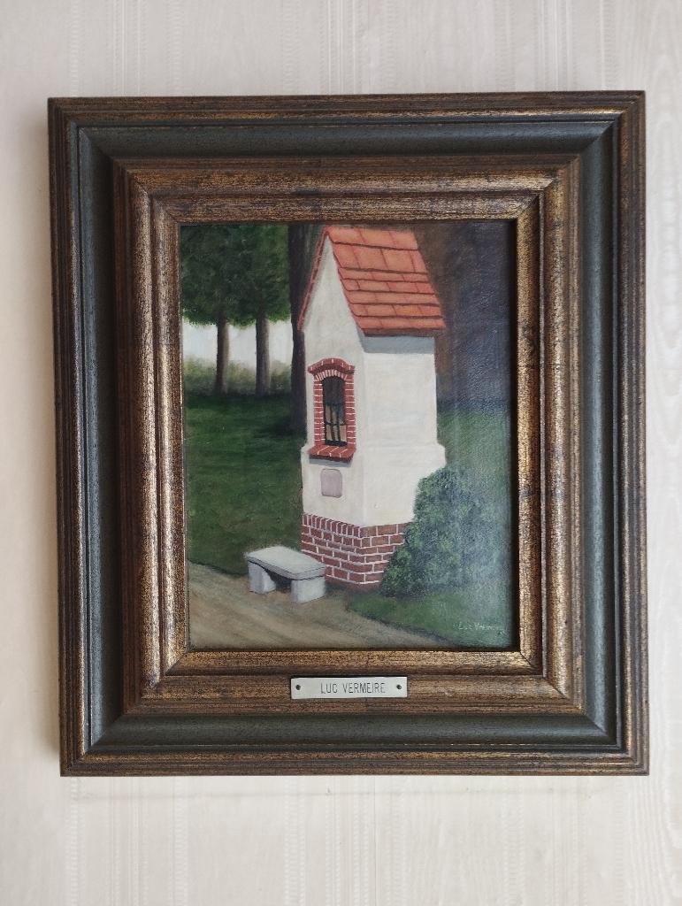 Schilderij op doek van Luc Vermeire., Ophalen of Verzenden