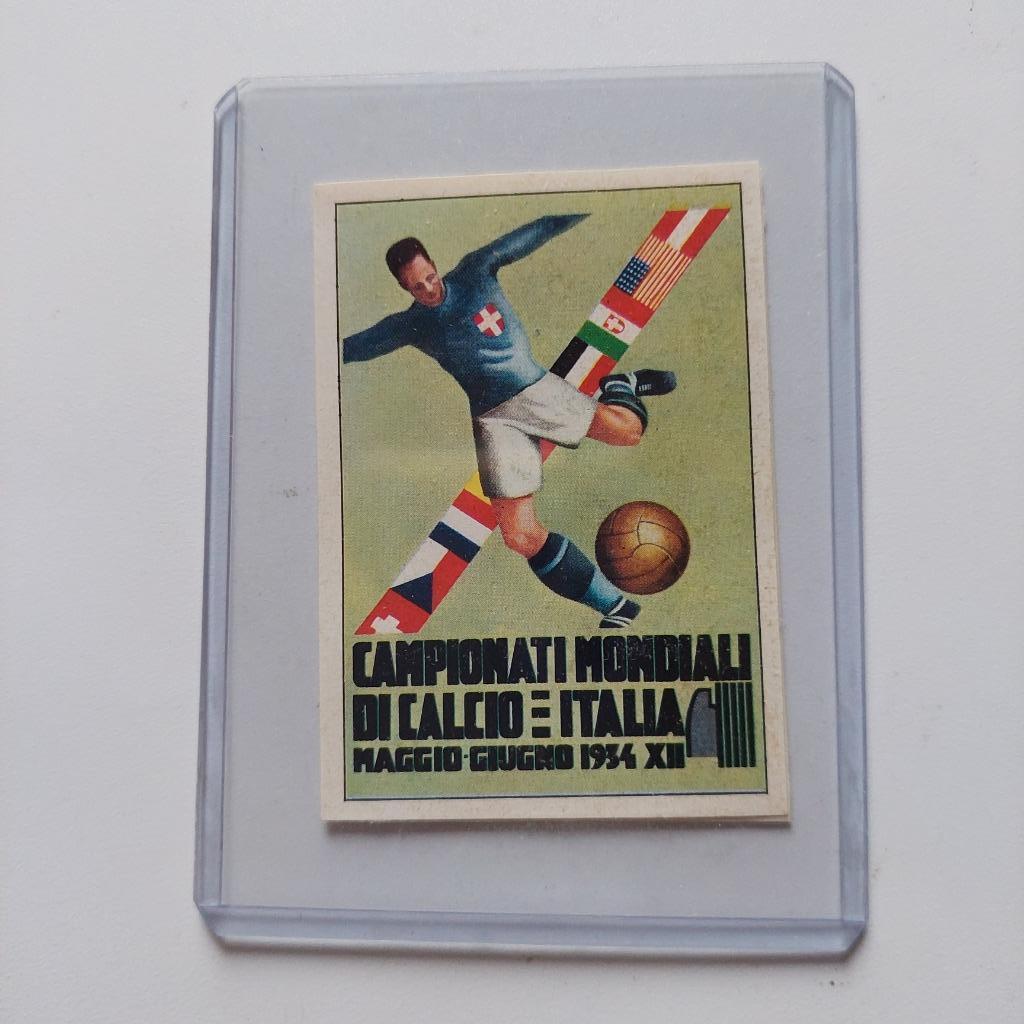 PANINI MEXICO 70 1970 POSTER 1934 ITALIA DOS ROUGE USED, Enlèvement ou Envoi, Utilisé, Autocollants et Photos