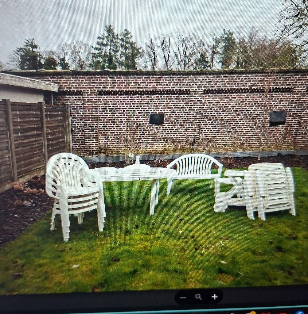 set de jardin, Salons de jardin, Comme neuf, Synthétique, Enlèvement