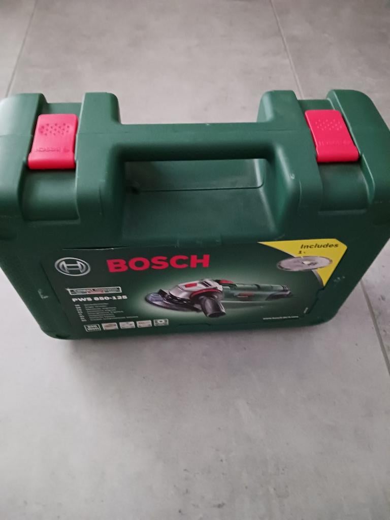 Bosch PWS 850-125 haakse slijper te koop., Ophalen, Zo goed als nieuw