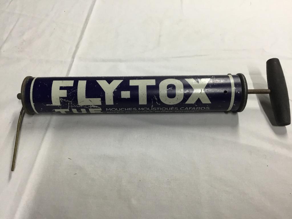 Ancien Pulvérisateur Pompe Fly-Tox  fonctionnelle Collection, Enlèvement ou Envoi