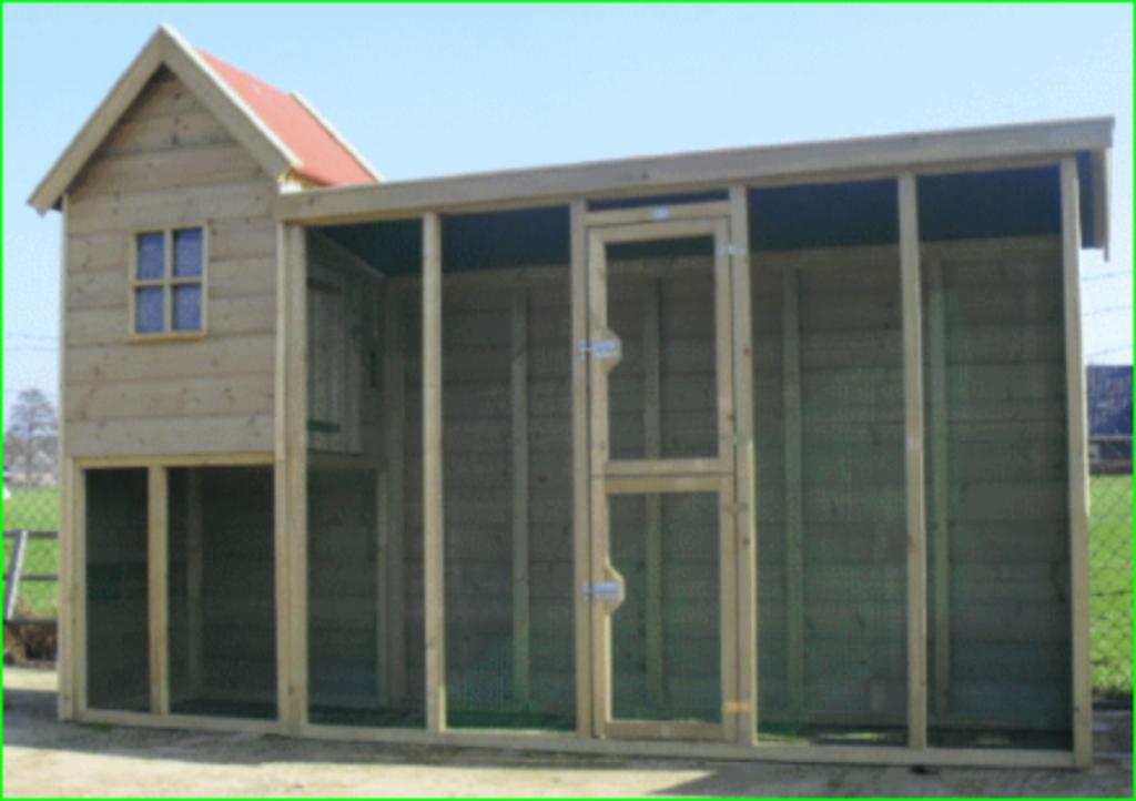 maatwerk VOLIERE -- met sluis -- onderhoudsvrij -- UNIEK, Ophalen of Verzenden, Nieuw, Hout, Volière