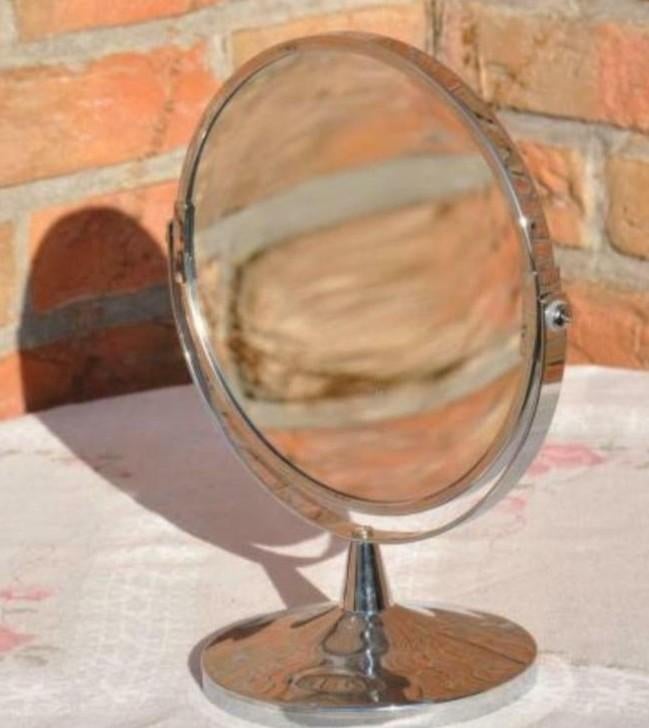 §  miroir sur pied double face et rond, Enlèvement ou Envoi, Utilisé, Rond