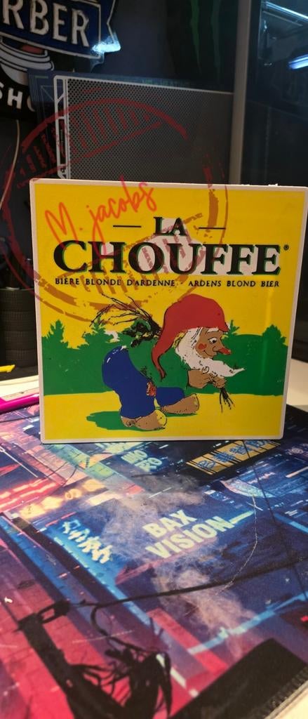 Enseigne lumineuse La Chouffe avec éclairage LED lumineux., Collections, Marques & Objets publicitaires, Neuf, Enlèvement ou Envoi