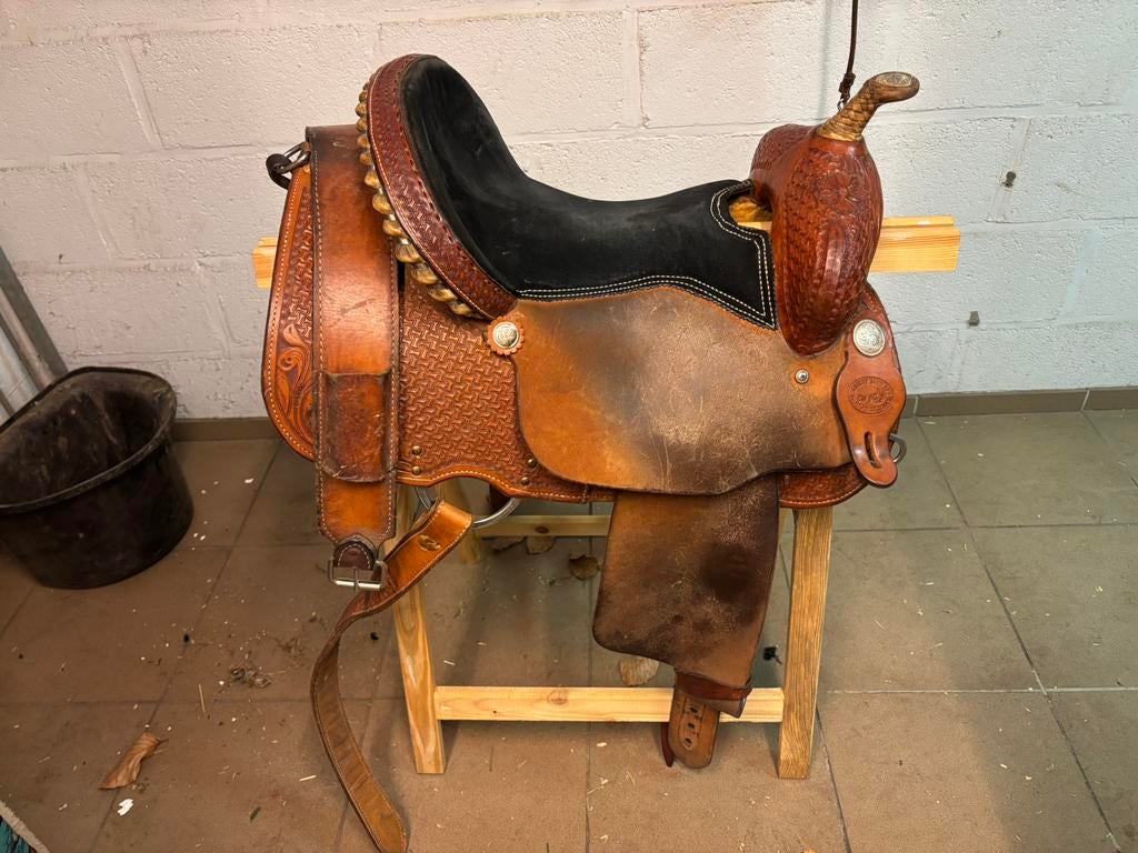 Barrel race zadel, Enlèvement, Comme neuf, Western