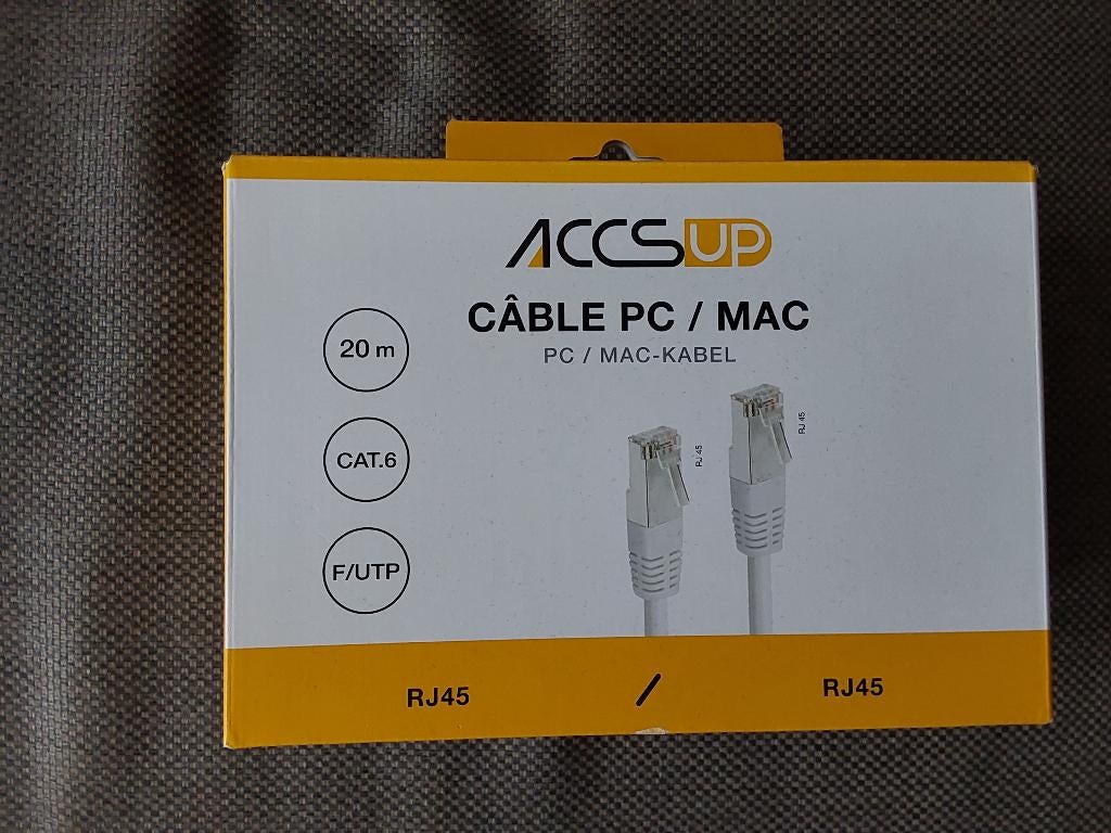 Internetkabel 20 meter nieuw, Computers en Software, Pc- en Netwerkkabels, Ophalen of Verzenden, Nieuw