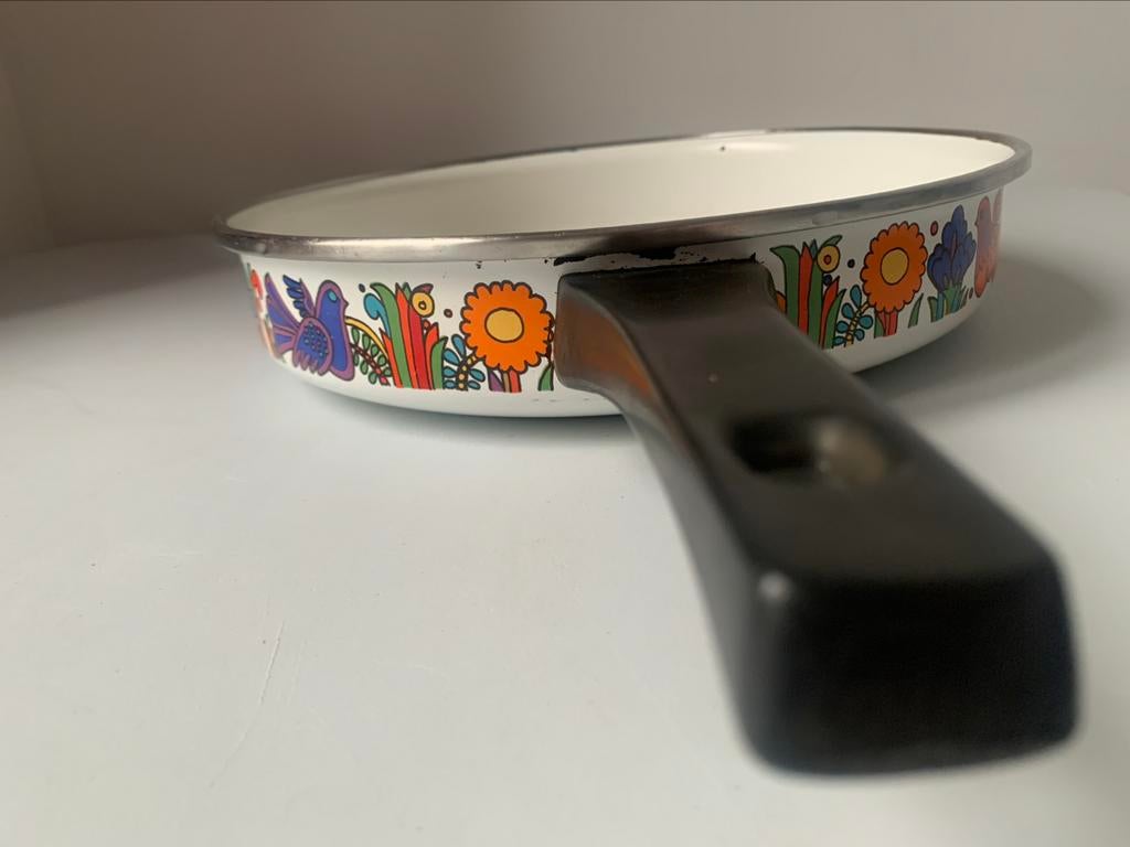 Collectors item Boch Acapulco, Gebruikt, Ophalen of Verzenden, Koekenpan of Braadpan, Keramische plaat