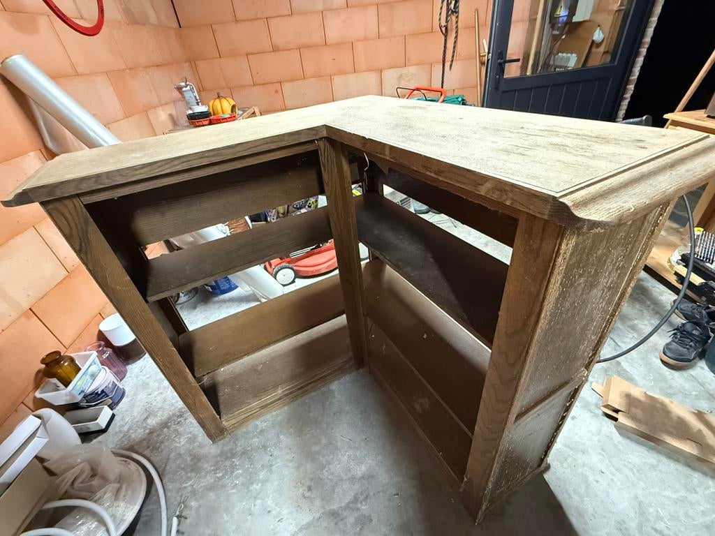 Houten bar - toog, Enlèvement, Utilisé