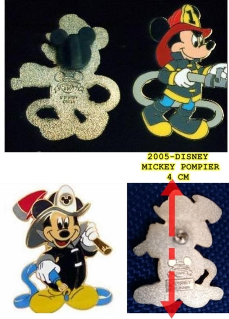 2 MICKEY Mouse Firefighter pompier Disney, Verzamelen, Ophalen of Verzenden, Nieuw, Overige typen