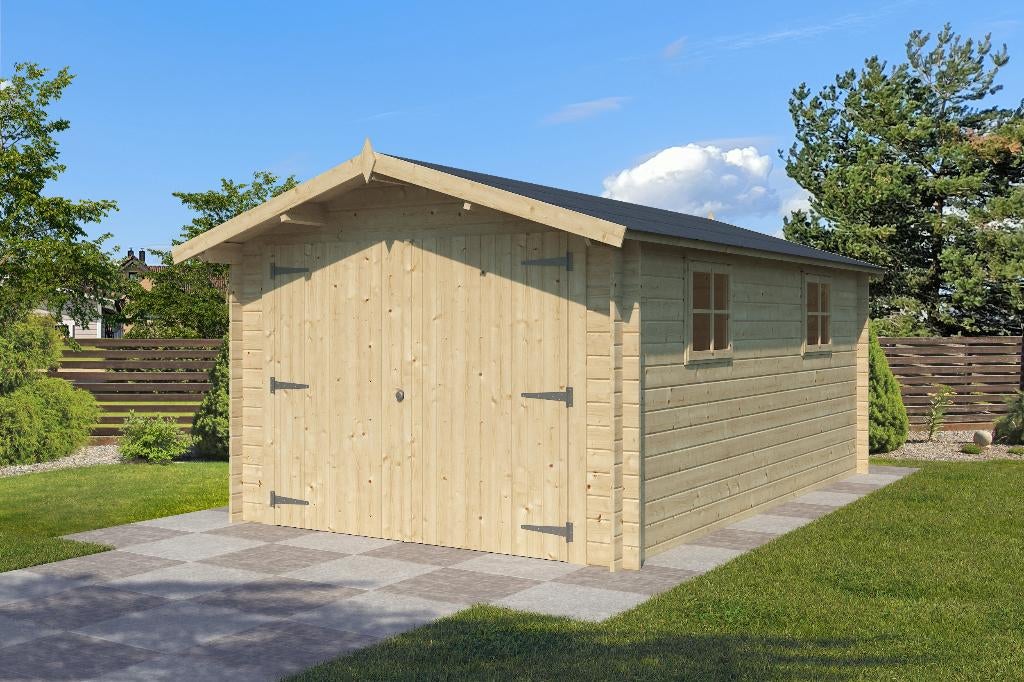 Nieuw houten garage 3001, Verzenden, Nieuw