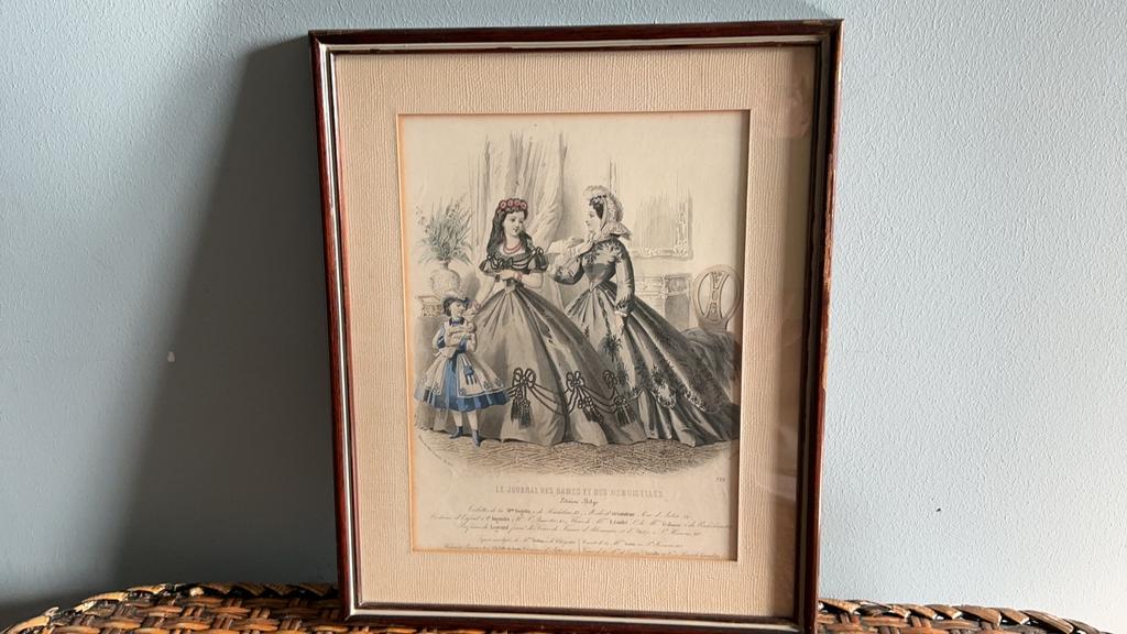 Lythografie uit Le journal des dames et des demoiselles, Enlèvement ou Envoi