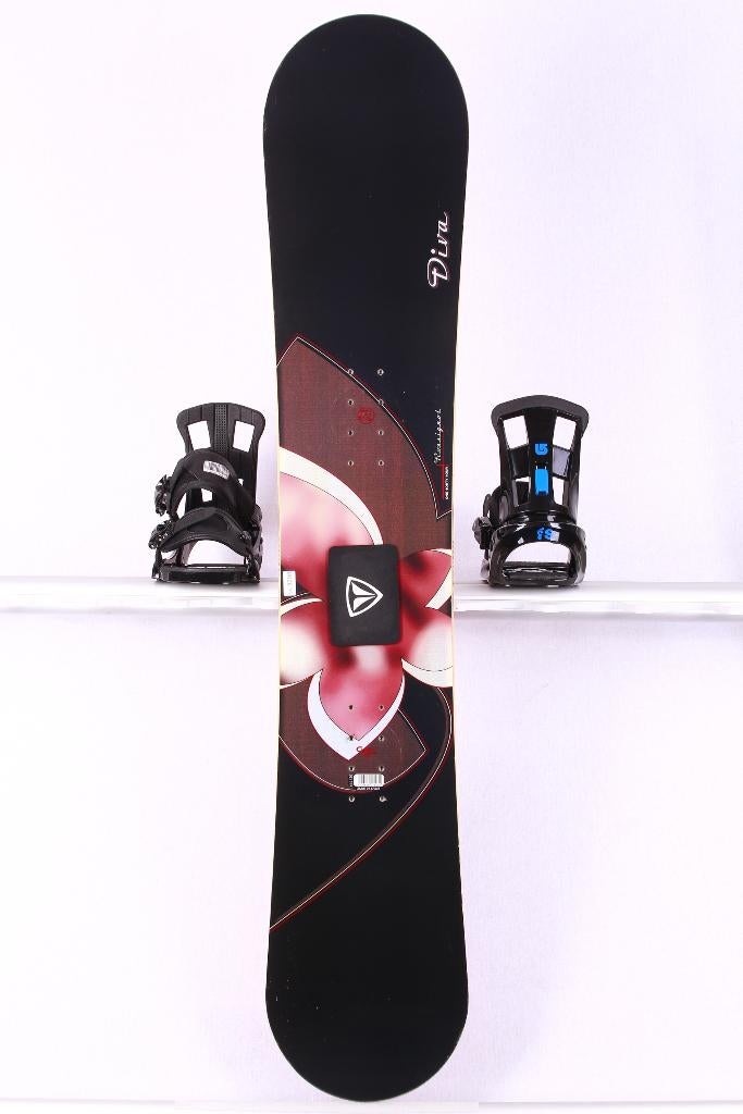 144 dames snowboard ROSSIGNOL DIVA, Black, CAMBER, Ophalen of Verzenden, Gebruikt, Board