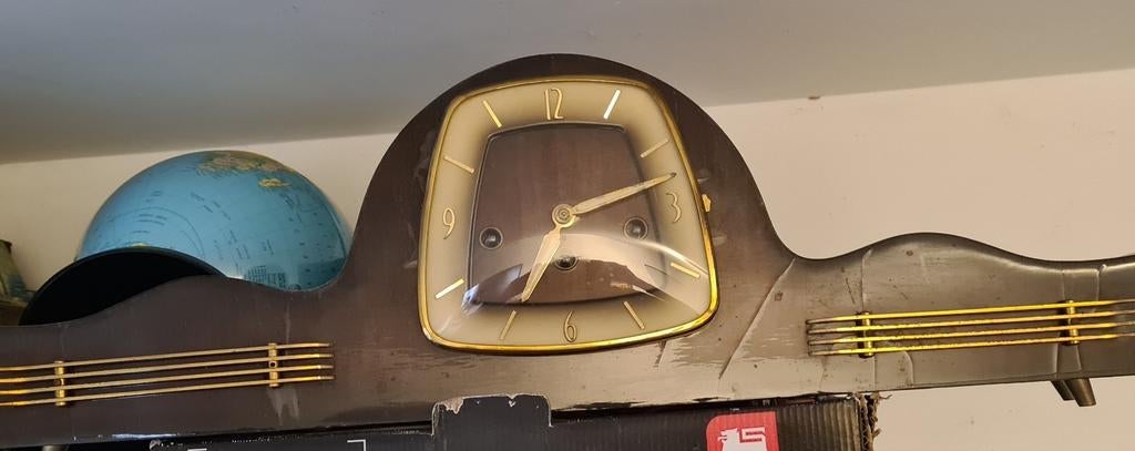 ♨️Art Deco Mantel Klock FHS Olympia Germany jaren 50´60, Ophalen of Verzenden