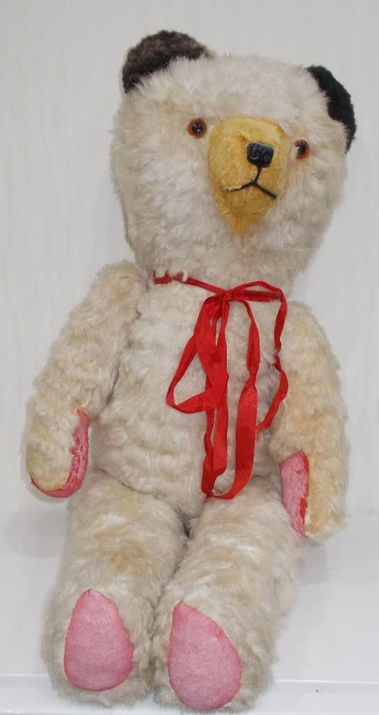 oude witte beer van 60 cm uit de jaren 50, Ophalen of Verzenden