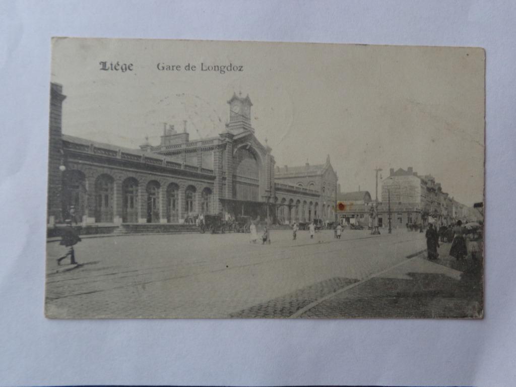 1 oude postkaart uit Liège (Longdoz station), Ophalen, Luik
