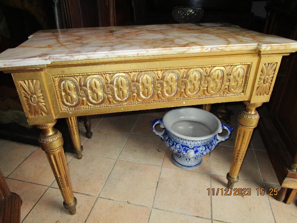 console, table murale de style Louis XVI, Antiquités & Art, Enlèvement