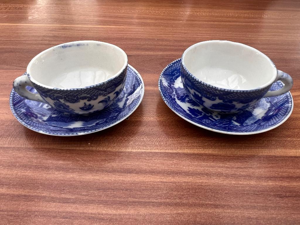 Blue Willow Japans serviesgoed, Antiek en Kunst, Antiek | Servies los, Ophalen of Verzenden