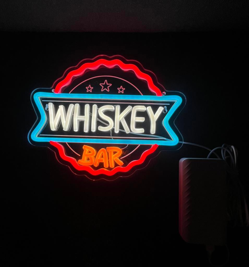 Bar à whisky Neon Light, Enlèvement ou Envoi, Neuf, Table lumineuse ou lampe (néon)