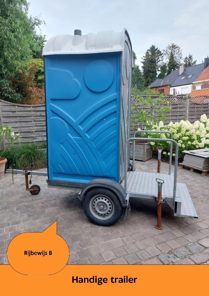 TE HUUR - Toiletwagen / Mobiel Toilet / Wc wagen, Hobby en Vrije tijd, Feestartikelen | Verhuur, Zo goed als nieuw, Ophalen