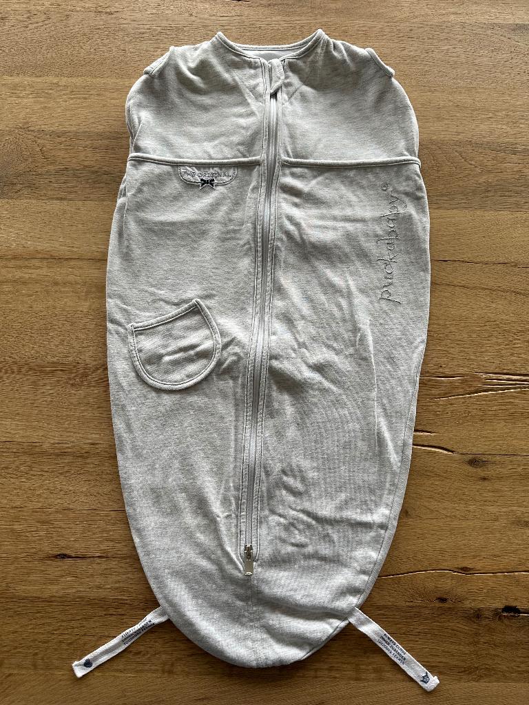 Puckababy slaapzak The Original - Mini 3/6 M - Grey dotty, Kinderen en Baby's, Ophalen, Zo goed als nieuw, Slaapzak