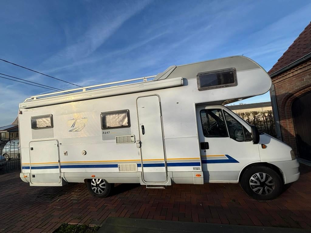 Mobilhome gekeurd voor verkoop, Caravans en Kamperen, Mobilhomes, Buscamper of Camperbus, Koelkast, Fiat, Particulier