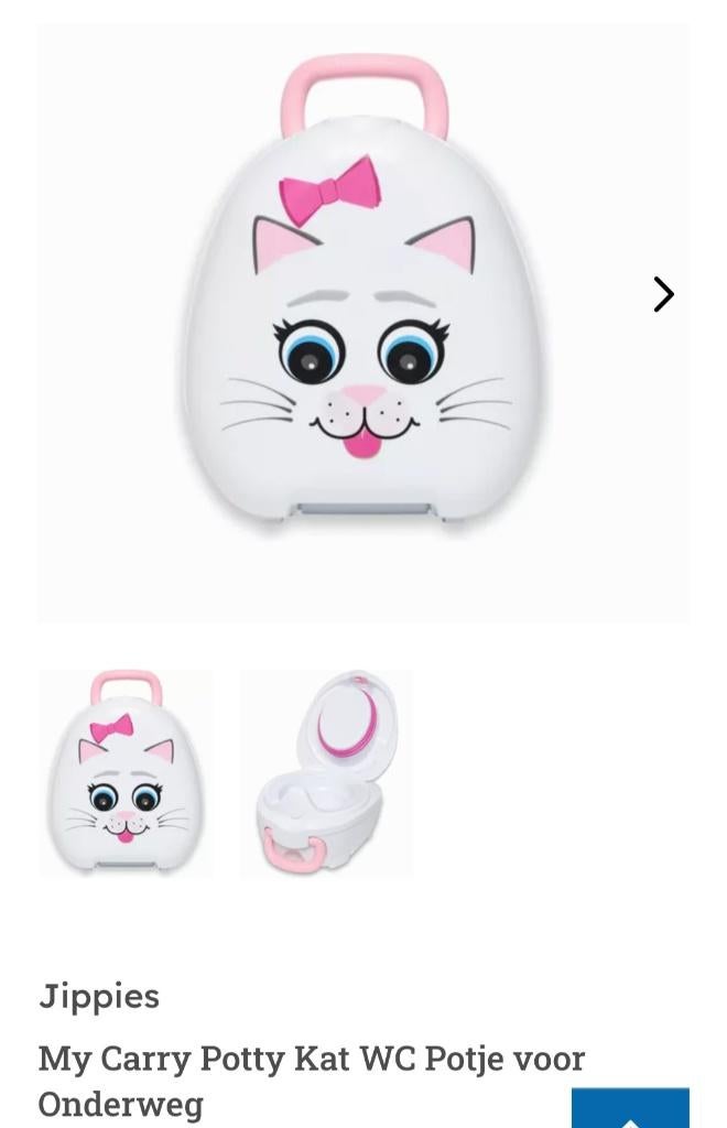 My carry potty meeneemplaspotje poes, Kinderen en Baby's, Ophalen of Verzenden, Zo goed als nieuw, Overige typen, Overige merken