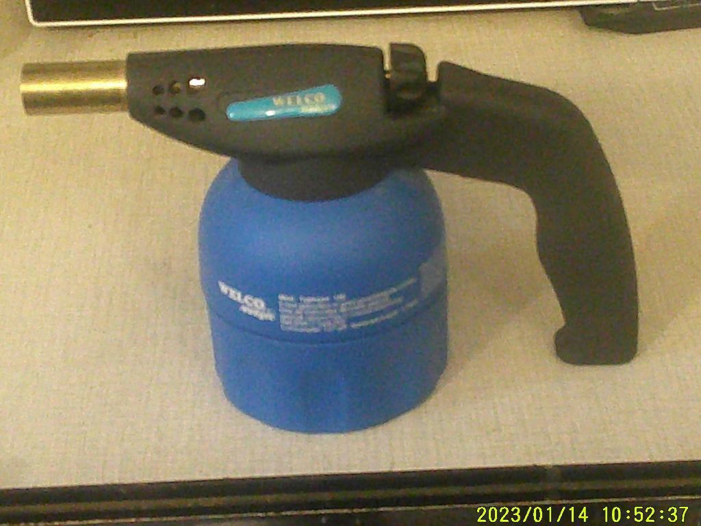 Lampe à soudez GAZ .AVEC sa cartouche GAZ, Enlèvement, Comme neuf