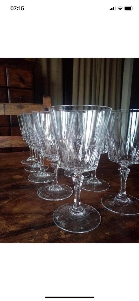 Wijnglazen kristal, Ophalen