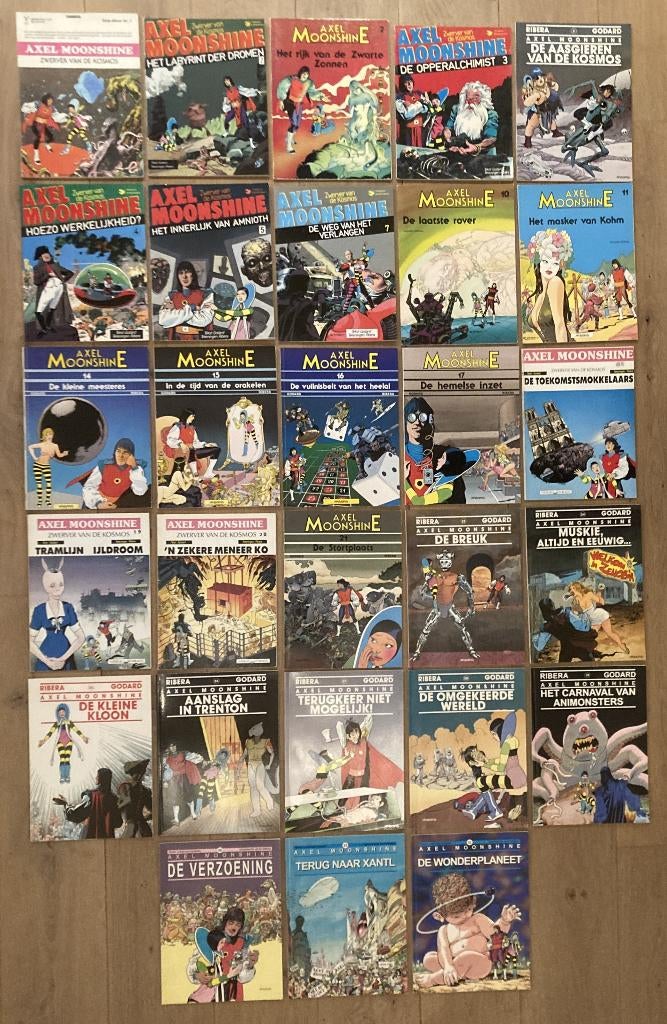 Axel Moonshine - 28 strips, Plusieurs BD, Enlèvement ou Envoi