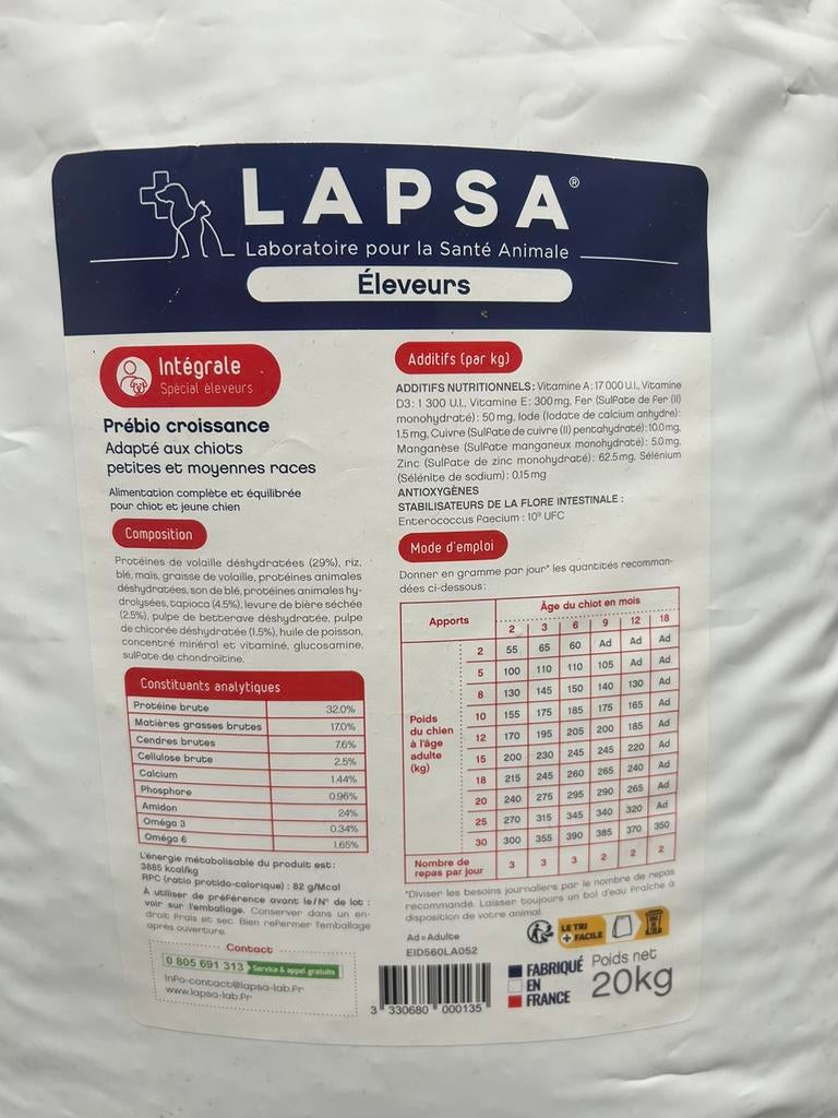 Croquettes LAPSA, Enlèvement, Chien