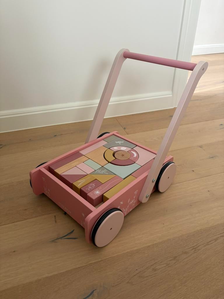 Blokkenkar My Little Dutch roze, Kinderen en Baby's, Ophalen, Zo goed als nieuw