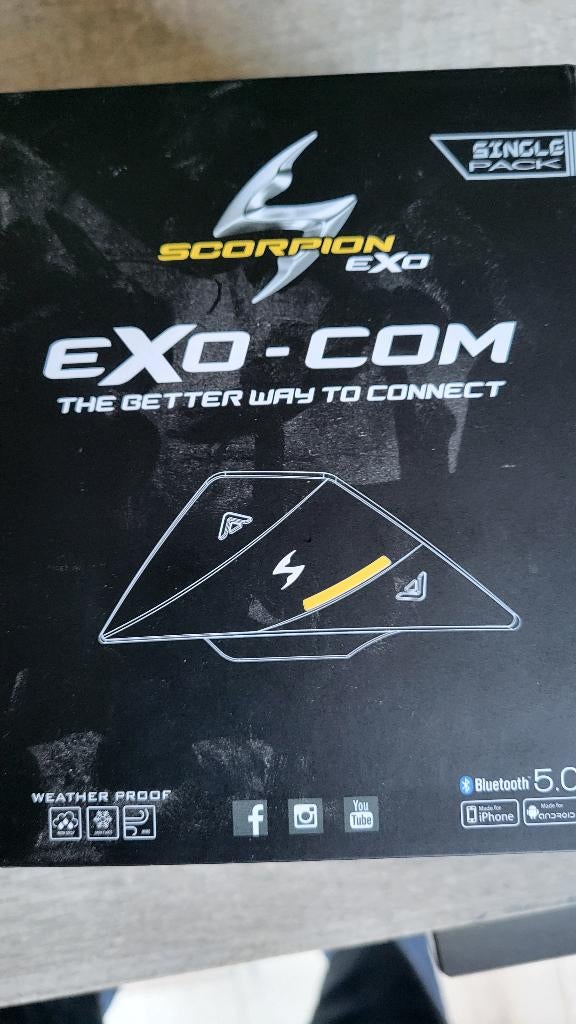 Intercom Exo-Com Scorpion sous garantie, Motoren, Kinderen, Overige typen, S, Tweedehands