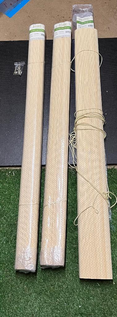 Rolgordijn bamboe (3 stuks!), Huis en Inrichting, Stoffering | Gordijnen en Lamellen, Ophalen, 100 tot 150 cm, 200 cm of meer