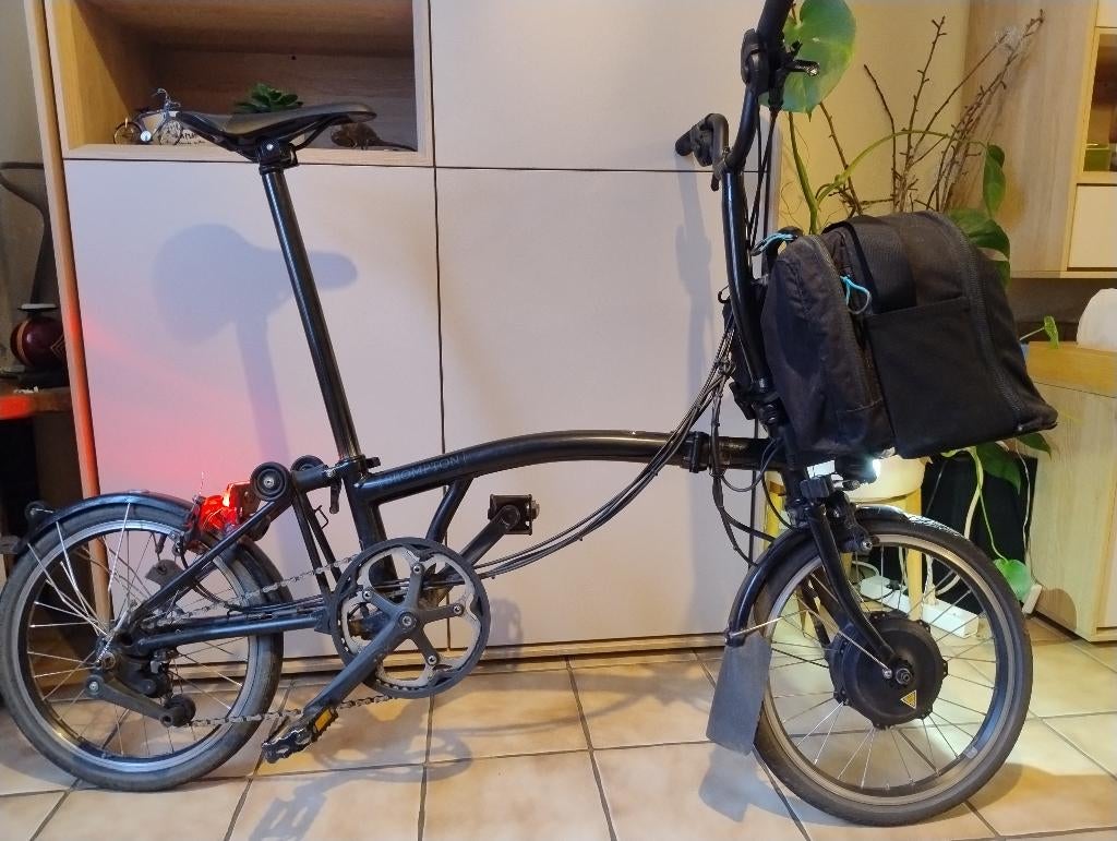 Brompton C-Line Electric 6 speed, Ophalen, Gebruikt, Brompton, Versnellingen