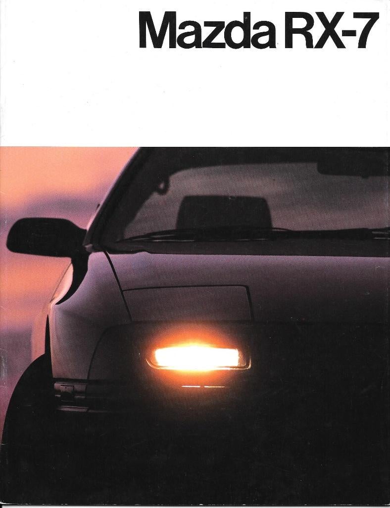 MAZDA RX-7,  1986, Boeken, Auto's | Folders en Tijdschriften, Ophalen of Verzenden, Zo goed als nieuw, Mazda