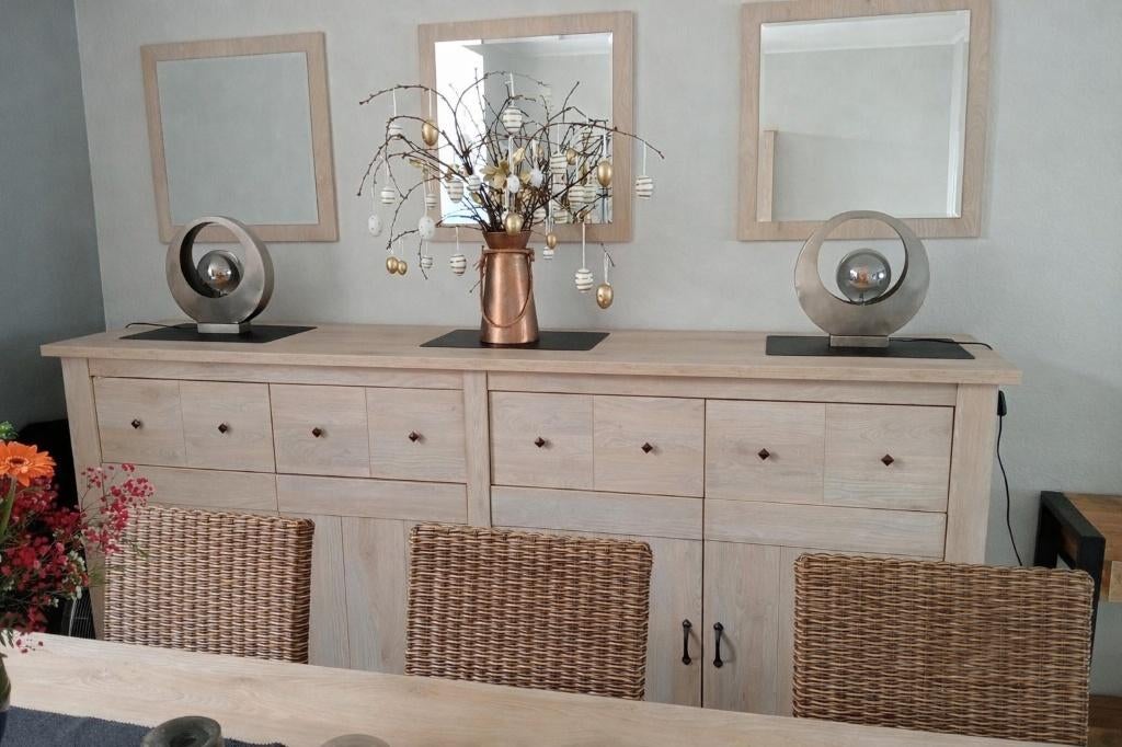 Eetkamer te koop - Geen krasje op!! - Afgeprijsd!, Huis en Inrichting, Ophalen, Zo goed als nieuw, Stijlvol - tijdloos, 4 tot 6 stoelen