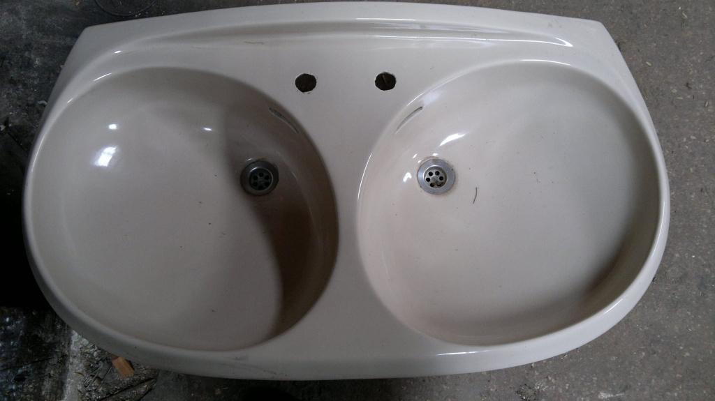 NEUF evier/lavabo double de salle de bain, Neuf, Lavabo ou Évier, Moins de 100 cm, Enlèvement