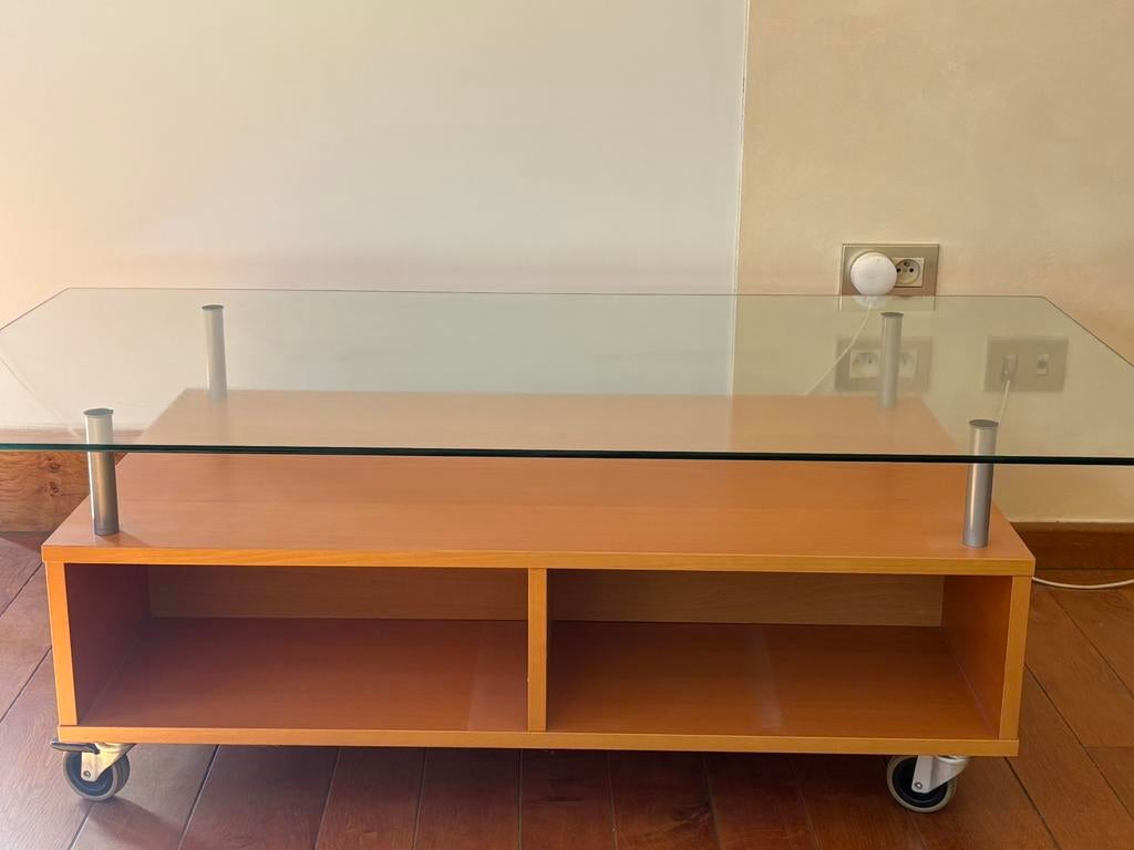 Salontafel ikea ‘80s, Maison & Meubles, Tables | Tables de salon, Utilisé, Rectangulaire, Verre, Enlèvement