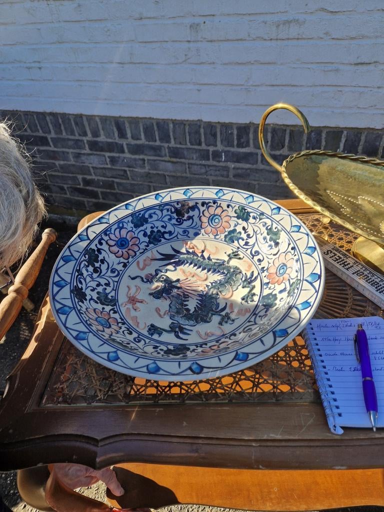 Oude chinese schotel 45cm // €45, Ophalen
