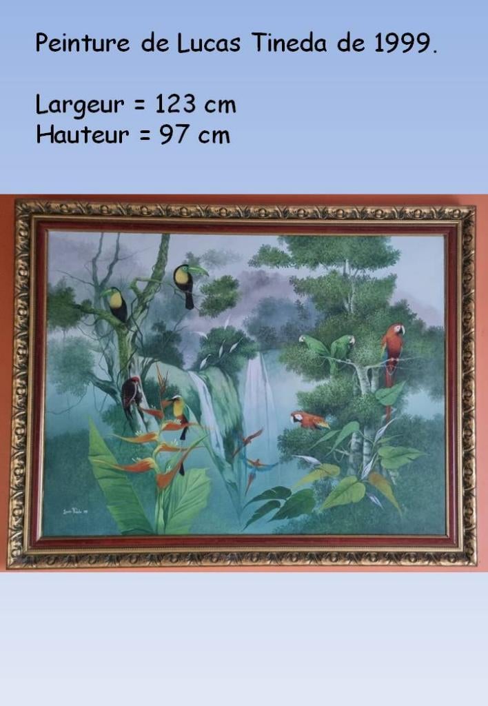 Peinture  de Lucas Tineda de 1999, Antiquités & Art, Enlèvement