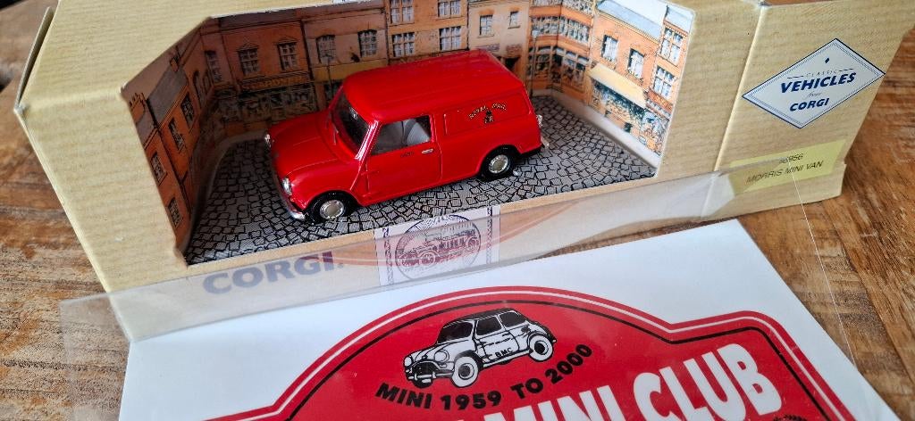 MINI Van Mk1 Morris ROYAL MAIL Post Red 1/43 CORGI Neuf+Box, Hobby & Loisirs créatifs, Voitures miniatures | 1:43, Enlèvement ou Envoi