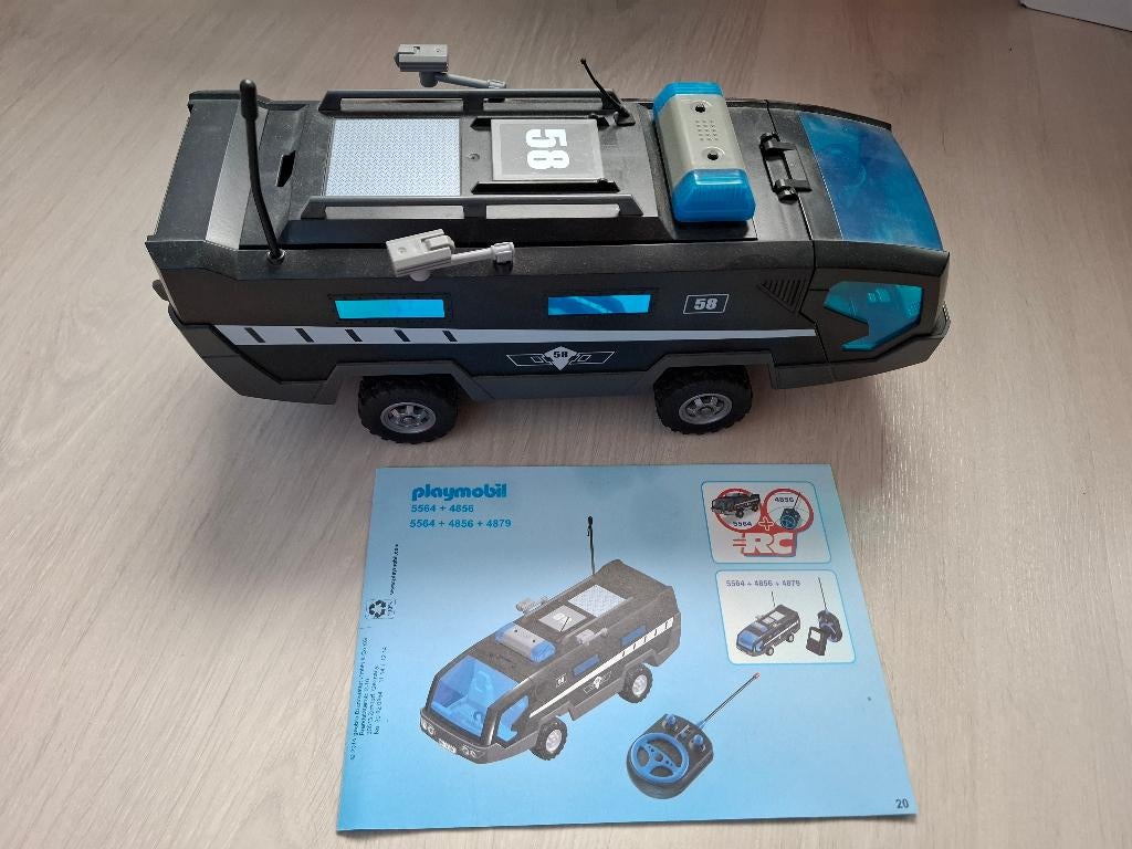 playmobil 5564 interventietruck met licht en geluid, Kinderen en Baby's, Speelgoed | Playmobil, Ophalen, Zo goed als nieuw, Complete set