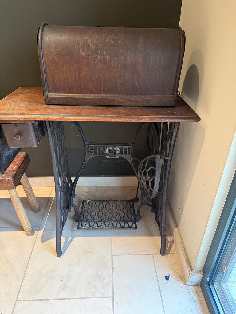Antieke naaimachine Singer, Antiek en Kunst, Ophalen