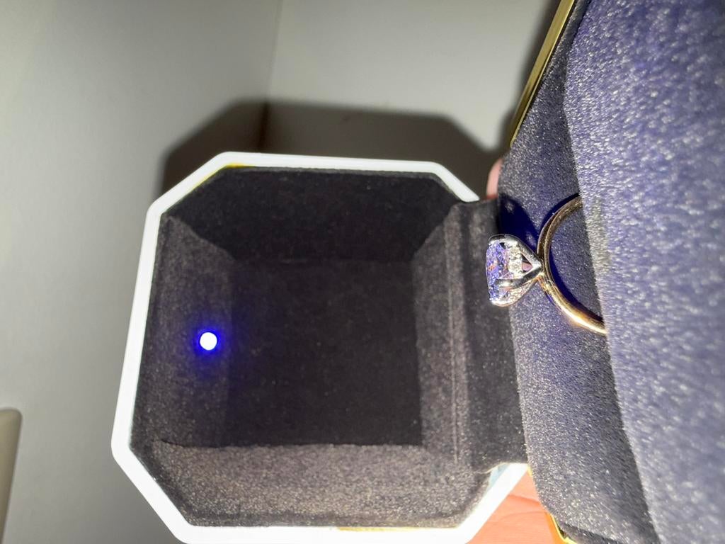 Bague de fiançailles - 18 carats - 1,7 carats VVS, Enlèvement, Comme neuf